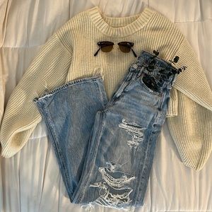 American Eagle Super High Rise Baggy Wide Leg Jeans